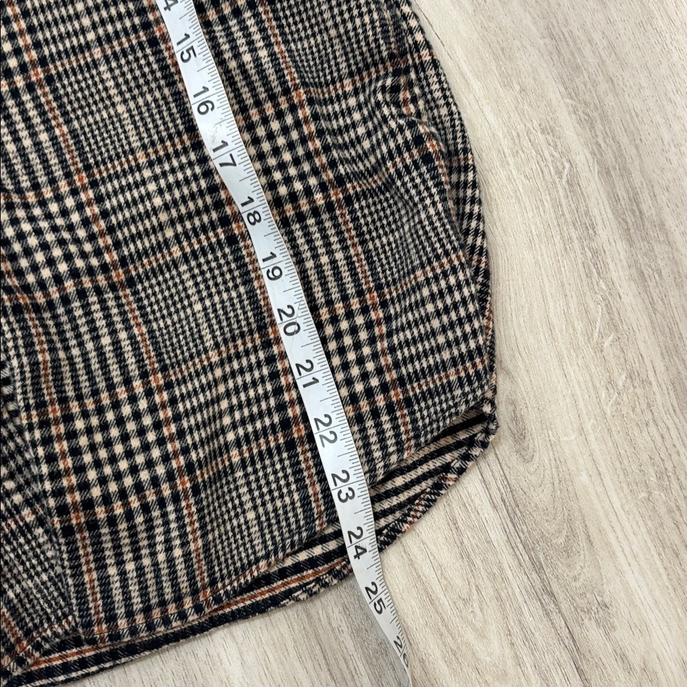 Lands' End Women's Plaid Button Down Shirt brown size Small - Picture 4 of 6
